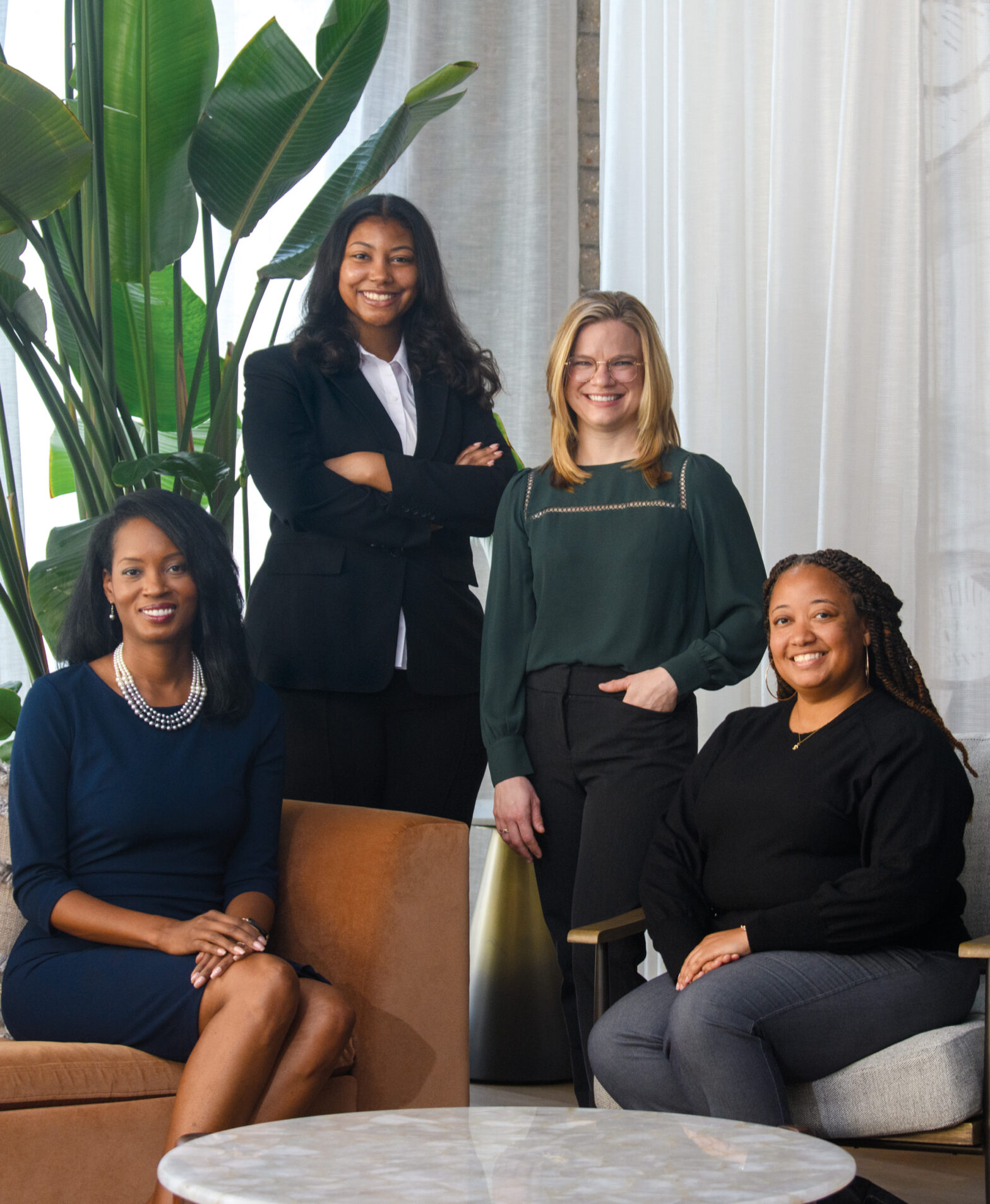 Photo of RAF’s Enterprise Strategy management team: Shermaine Haymer, Patience Butler-Gasper, Lauren Crapanzano Jumonville, and Devon DeShields.